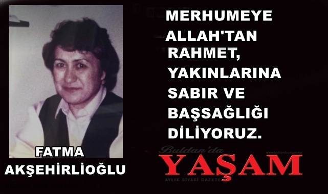 22 EKİM 2024 – FATMA AKŞEHİRLİOĞLU