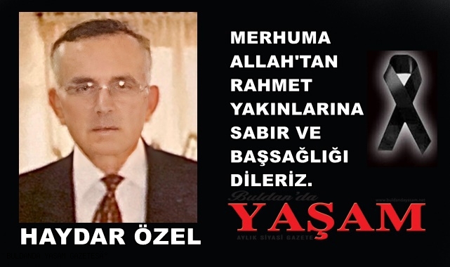 13 KASIM 2024 – HAYDAR ÖZEL