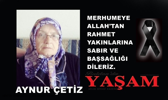28 OCAK 2025 – AYNUR ÇETİZ