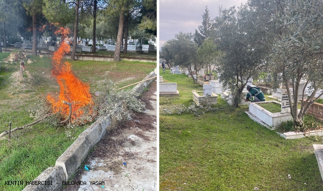 MEZARLIK TEMİZLİKLERİ DEVAM EDİYOR