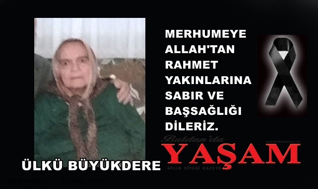 1 NİSAN 2025 – ÜLKÜ BÜYÜKDERE