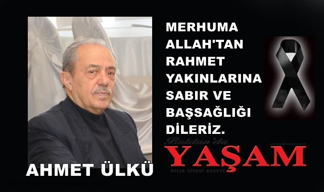 16 NİSAN 2025 – AHMET ÜLKÜ