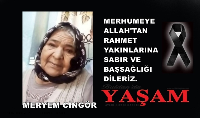 7 NİSAN 2025 – MERYEM CİNGÖR