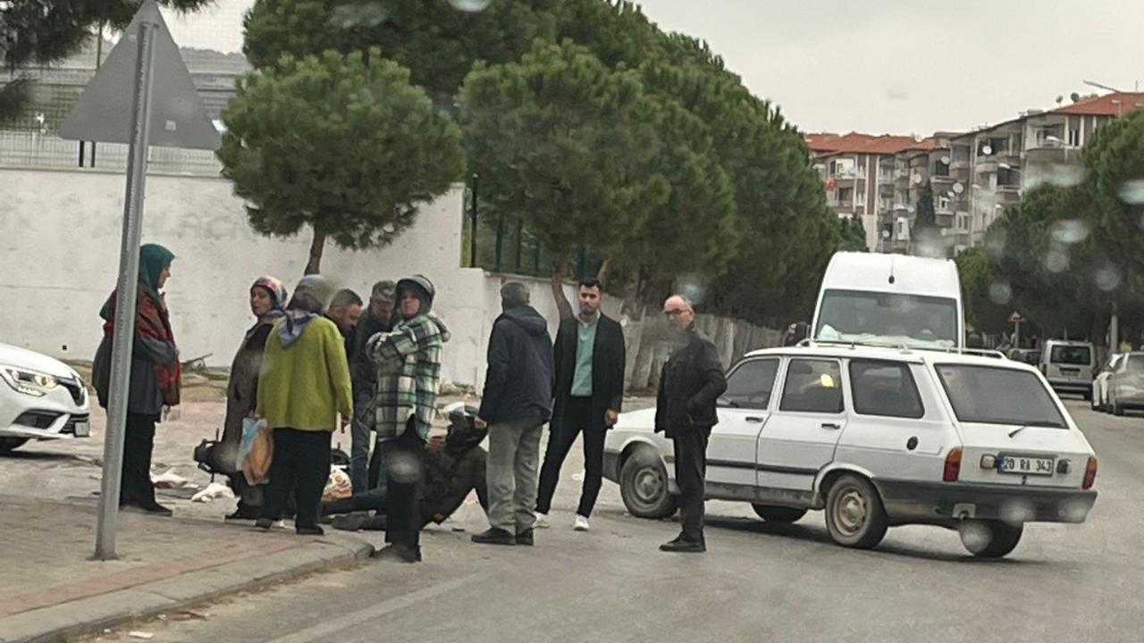 LİSE ÖNÜ KAZADA 1 YARALI