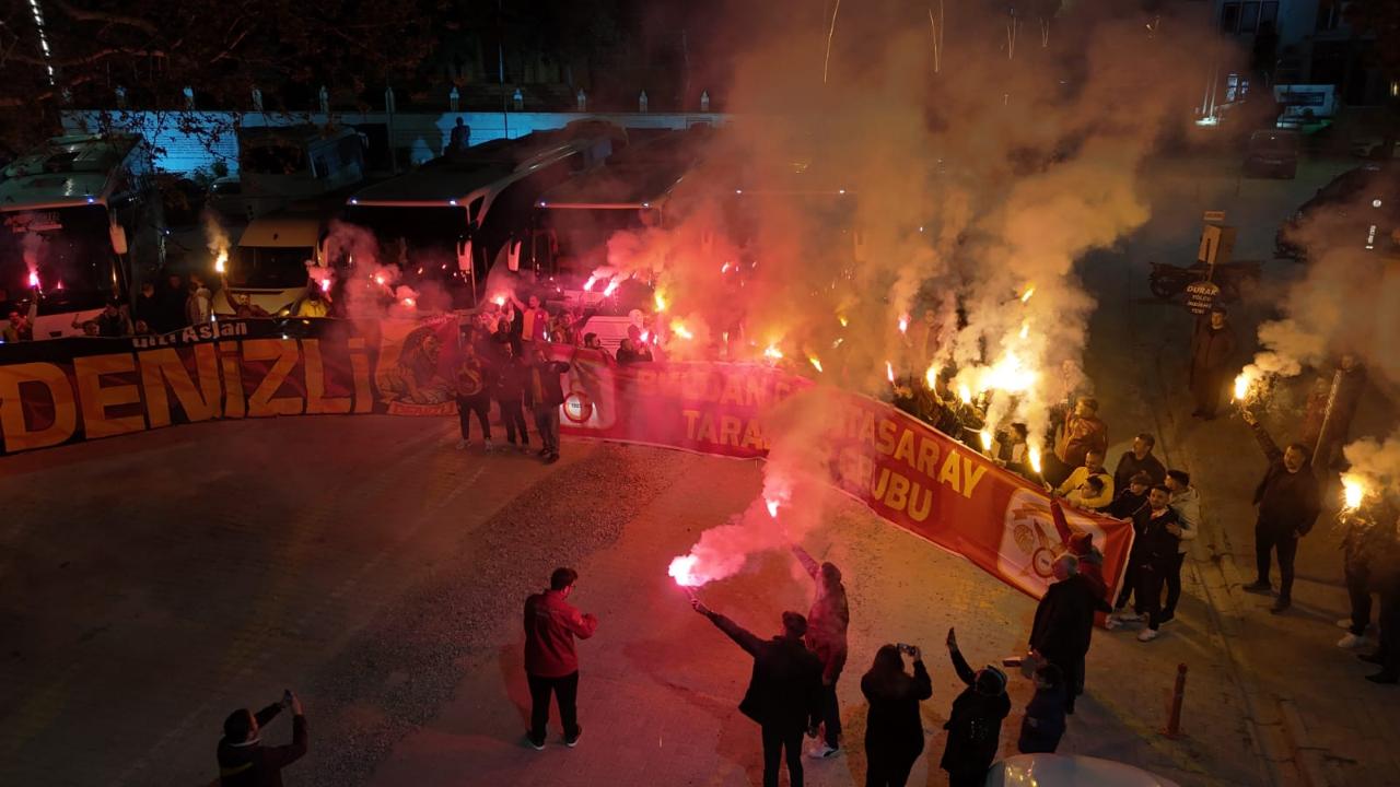 BULDANLI GALATASARAYLILAR RAMS PARKA ÇIKARMA YAPTI